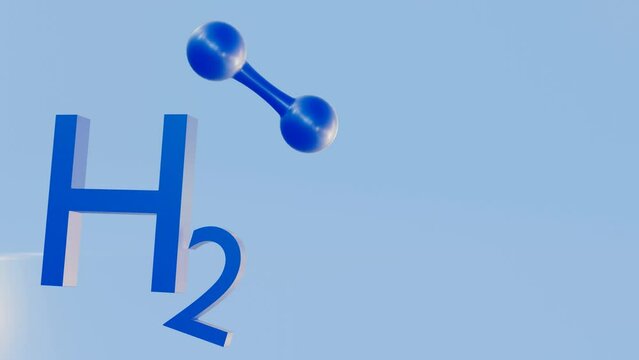 3d animation of blue hydrogen, it is a complex but promising player in the clean energy and offers a cleaner path forward as we move towards a more sustainable future.