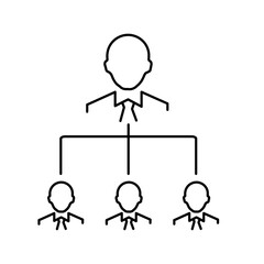 Business Teams Thin Line Icons. simple organization employment management human.