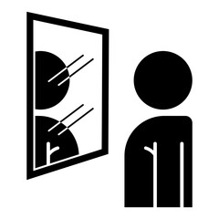 Self reflection icon
