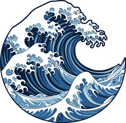 Japanese ocean wave 