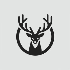 Deer Logo, Simple Deer Vector, Perfect for Your Hunting Logo, Deer Logo