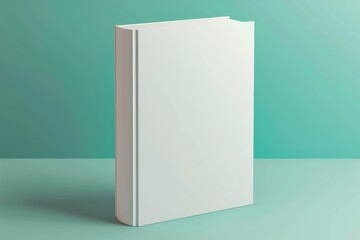 blank white book cover for mockup. isolated background . Generative AI