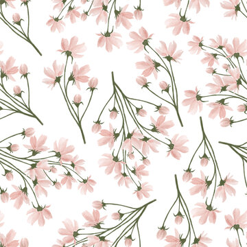 Peach Flower Petal Pattern