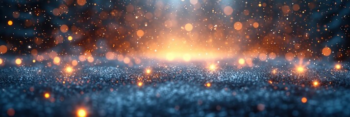 Blurred Christmas Lights Background Fresh Snow, Background HD, Illustrations