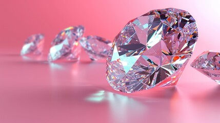 Luxury background with colorful sparkling diamonds