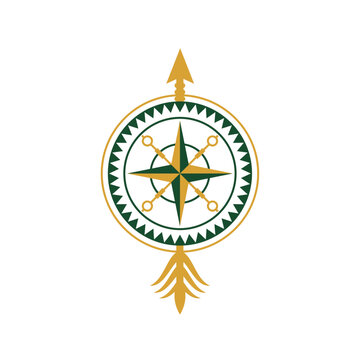 compass arrow vector