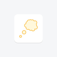 Thought Bubble color outline icon , vector, pixel perfect, illustrator file