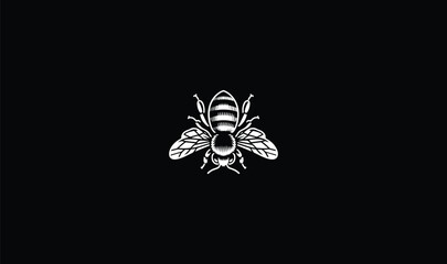 bee, vector, art, design, concept, idea, symbol, icon, logo, black and white logo, fly, wing, honey logo