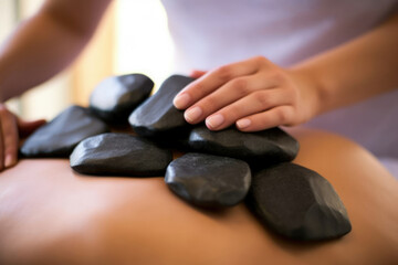 Obraz na płótnie Canvas Beauty healthy massage back body spa therapy