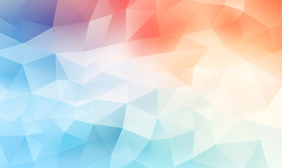 Obraz premium Mosaic line geometry abstract subtle background illustration, colorful