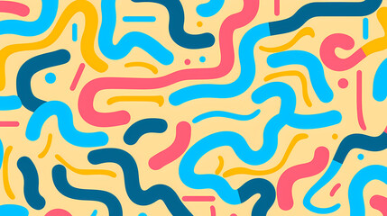 Abstract seamless doodle background, artistic background