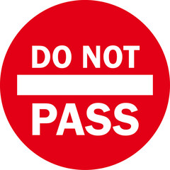 Do Not Pass Sign, Prohibiting sign,Traffic Sign , Vector, symbol, transport icon	