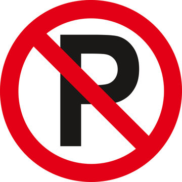 no parking sign, Prohibiting sign,Traffic Sign , Vector, symbol, transport icon	