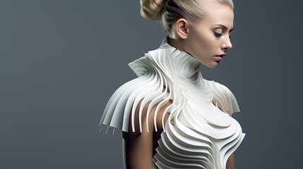 3d printing in fashion design solid background