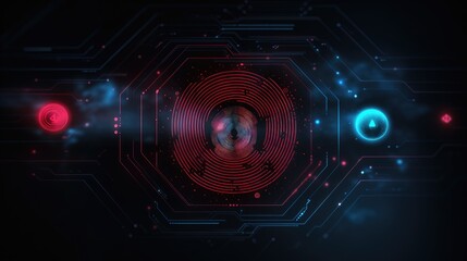 Biometric authentication for attendance tracking solid background