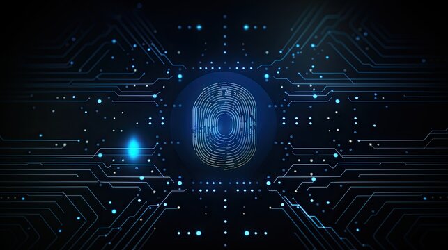 Biometric authentication for attendance tracking solid background