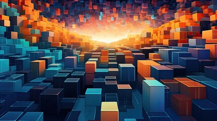 Blockchain for decentralized marketplaces solid background