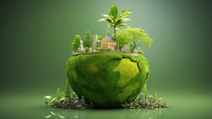 Green finance solutions for funding eco friendly projects solid background