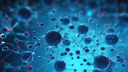 Nanotechnology in medical diagnostics solid background