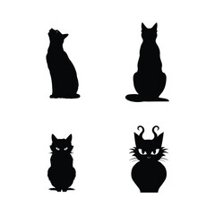 Collection of different black cats