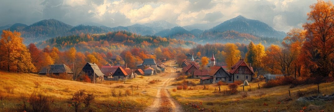 Slovakian Folklore, Background HD, Illustrations