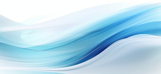 Naklejka premium abstract light blue white blurring wavy background