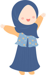 Little Muslim Girl Expression