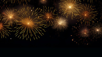 Naklejka premium Fireworks background for celebration, holiday celebration concept
