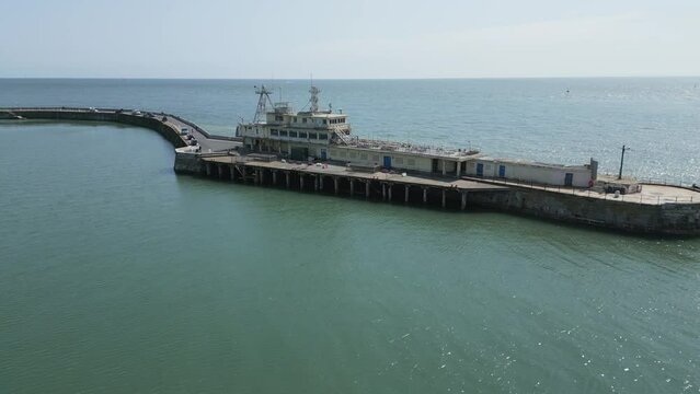 Ramsgate drone footage of Ramsgate lighthouse.