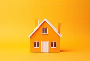 A tiny or miniature house, typically used for decorative or modeling purposes.