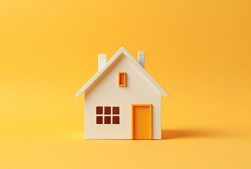 A tiny or miniature house, typically used for decorative or modeling purposes.