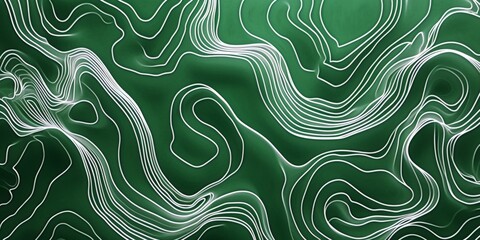 Green and White Background with Chalk Drawing in the Style of Curvilinear Shapes Bold Cartoonish Lines created with Generative AI Technology
