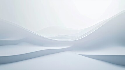 Abstract White Peaks Wallpaper and Design, Modern Artistry, generative ai