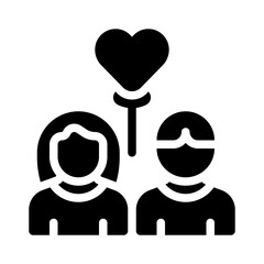 couple glyph icon
