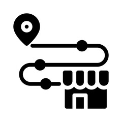 route glyph icon