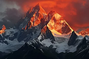 Papier Peint photo Himalaya Mountains in Himalayas, Khumbu valley, Nepal
