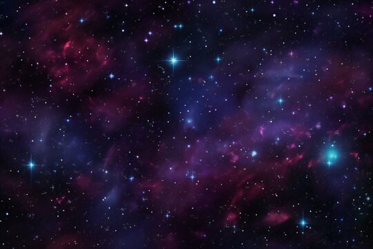 Star field in space a nebulae and a gas congestion © Quantum