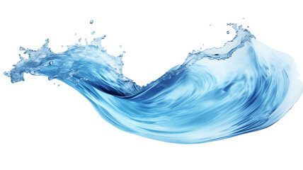 Water splashes and drops isolated on transparent background.