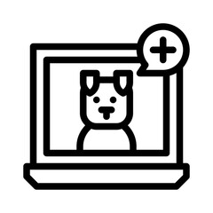 veterinary line icon