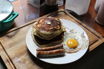 Pancakes for breakfast.