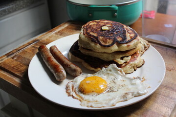 Pancakes for breakfast.