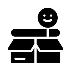 shopping basket glyph icon