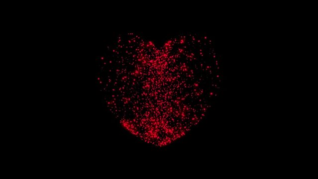 3d heart render seamless loop 4k. 3D Render of romantic background valentines day 14 february Flying Hearts Loop fantasy, magical, princess videos.