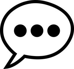 Chat Message Bubble Vector illustration. Communication icon. Talk bubble, dialog. Web icon. Online communication. Conversation, SMS, Notification, Chat in trendy Line style on transparent background.