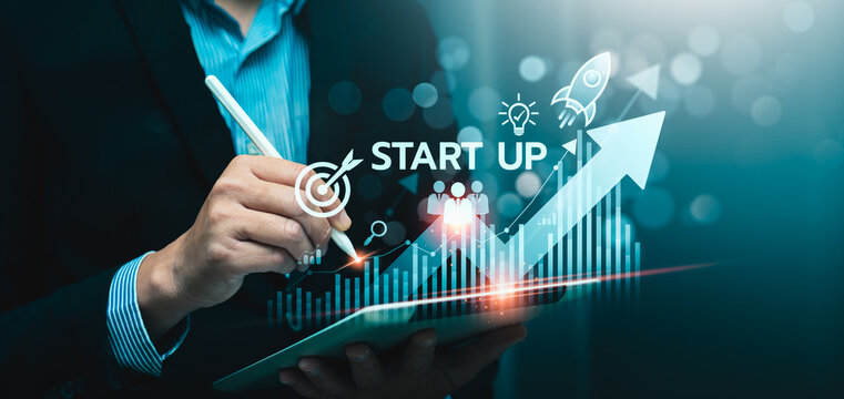 Global tech startup innovates to connect customers worldwide. Emphasizes creativity, resource management for sustainability. Clear leadership, digital marketing. Startup business concept