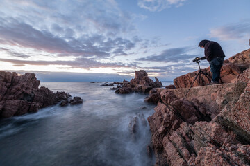 Obraz premium Fotografo en la Costa Brava
