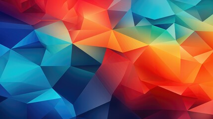 Obraz premium Vibrant geometric backdrop, Ai Generated.