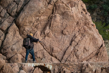 Fototapeta premium Fotografo en la Costa Brava