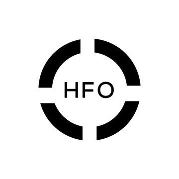 HFO Letter logo design template vector. HFO Business abstract connection vector logo. HFO icon circle logotype.
