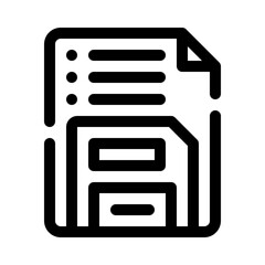 save file line icon